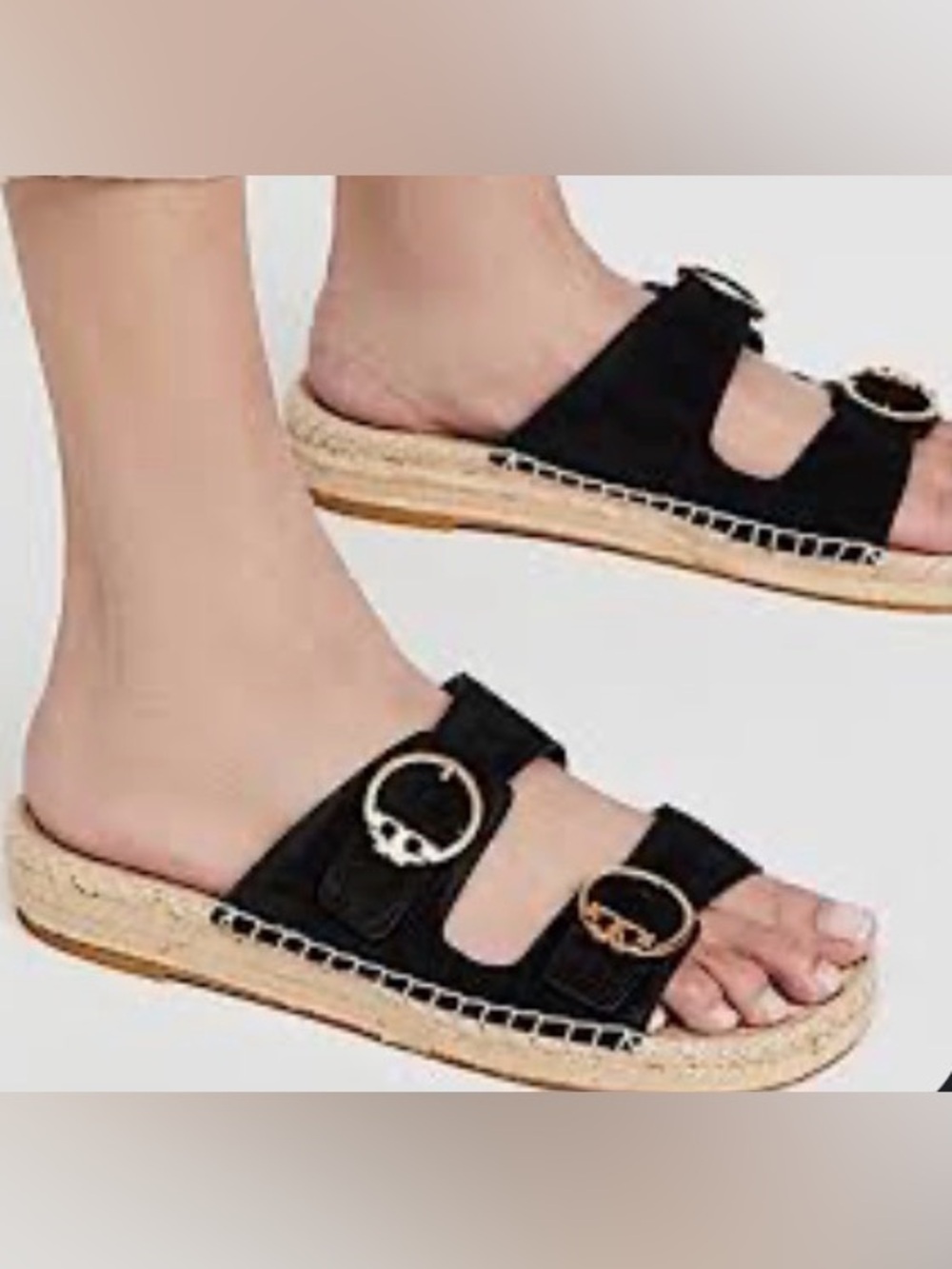 Tory Burch Women's Selby Espadrille slides in Classic Black